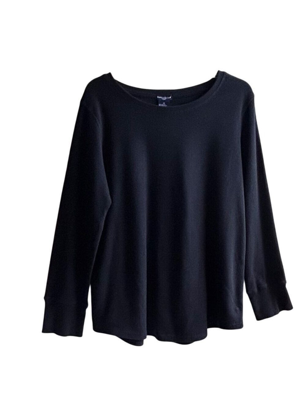 Architect Woman Long Sleeve Crew Neck Cotton Blend Top 1X